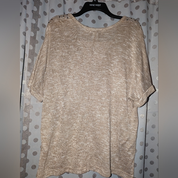CD Short Sleeve Sweater 1x - Picture 2 of 7